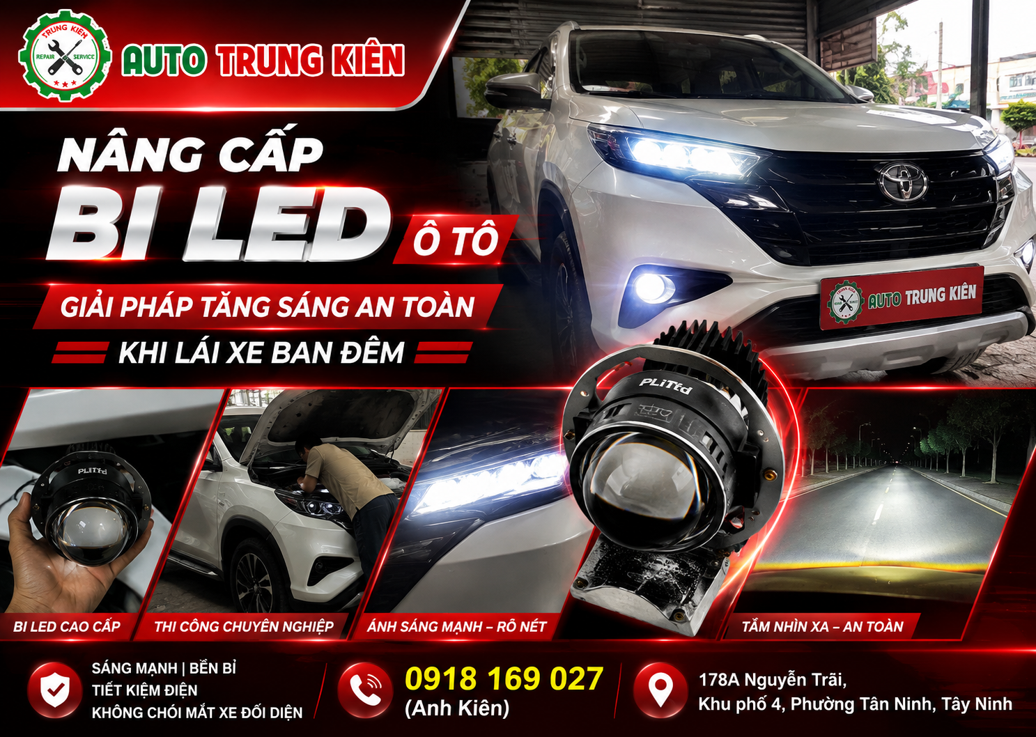 nâng cấp Bi LED ô tô
